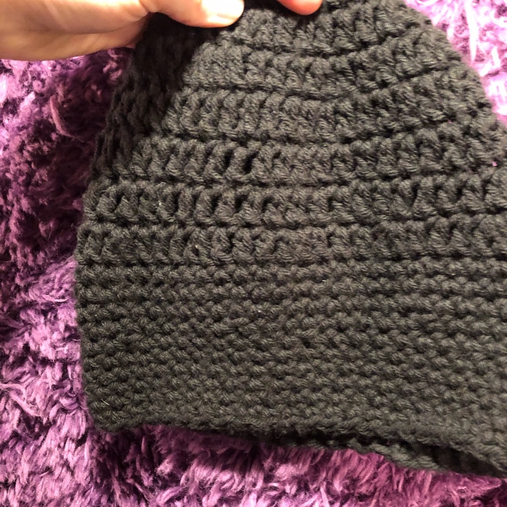 Knit Black Hat